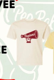VTC Marshmellow Trogans Megaphone Peewee Tee