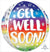 16” Get Well Rainbow Orbz Balloon