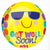 16” Get Well Smile Orbz Balloon