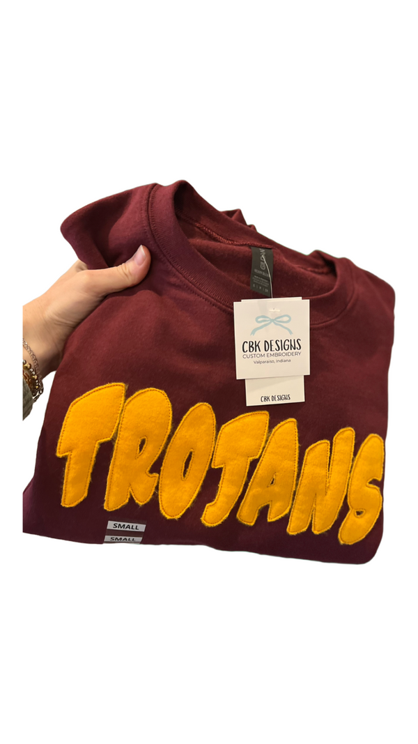 CBK Appliqué Trogans Crewneck