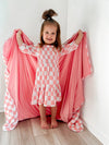D&D Pink Checks Toddler Blanket