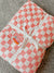 D&D Pink Checks Adult Blanket