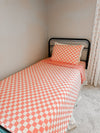 D&D Pink Checks Adult Blanket