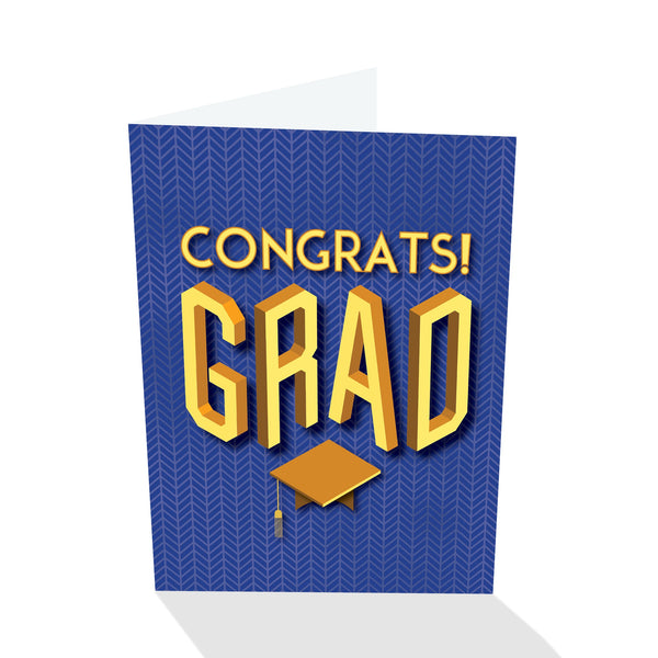Sapori Congrats! Grad - Graduation Card (Blue)