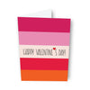 Sapori- Striped Valentine Greeting Card