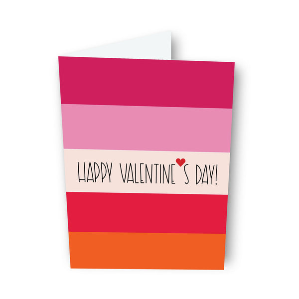 Sapori- Striped Valentine Greeting Card