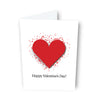 Sapori- Raised Red Heart Valentine Greeting Card