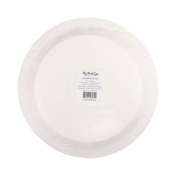 Golf Ball Dessert Plate, 8pk