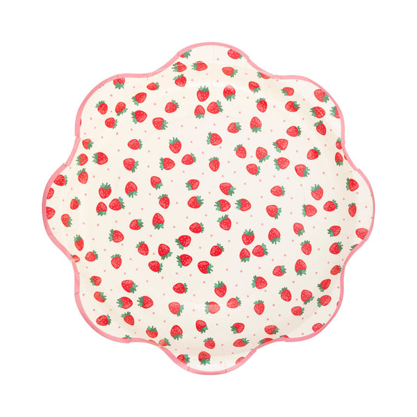 Strawberries 10" Plate, 8pk