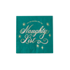 Naughty List Green Dessert Napkins, 20pk