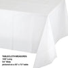 White Plastic Tablecloth, 1pk