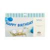 Blue Happy Birthday Puffy Felt Banner