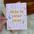 "This is your year" Confetti Encouragement Greeting Card