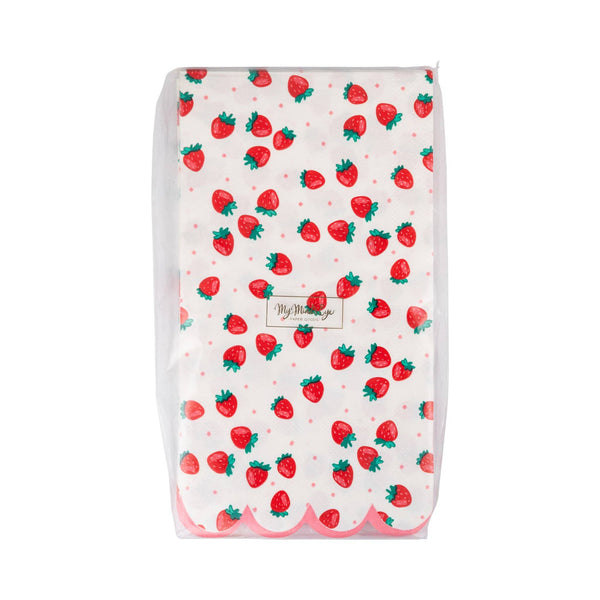 Strawberries Dinner Napkin, 24pk