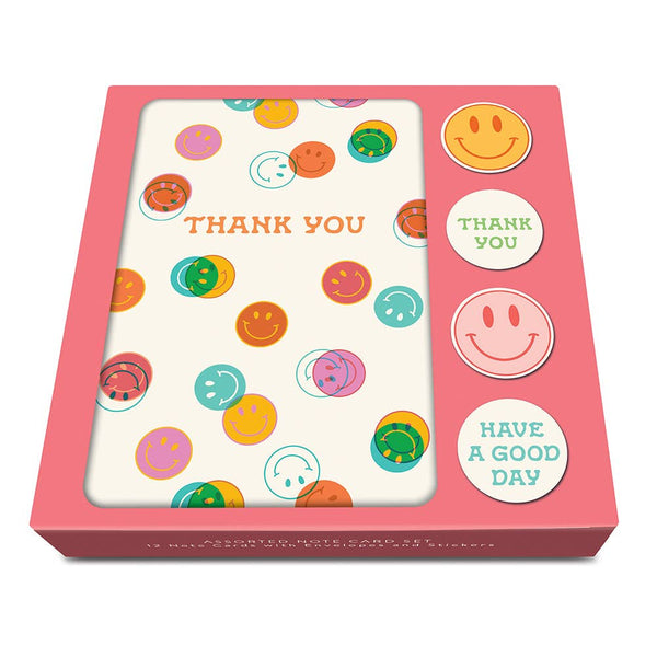Sapori Be All Smiles Note Card Set with Stickers