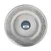 10" Grey Medallion Glass Plate