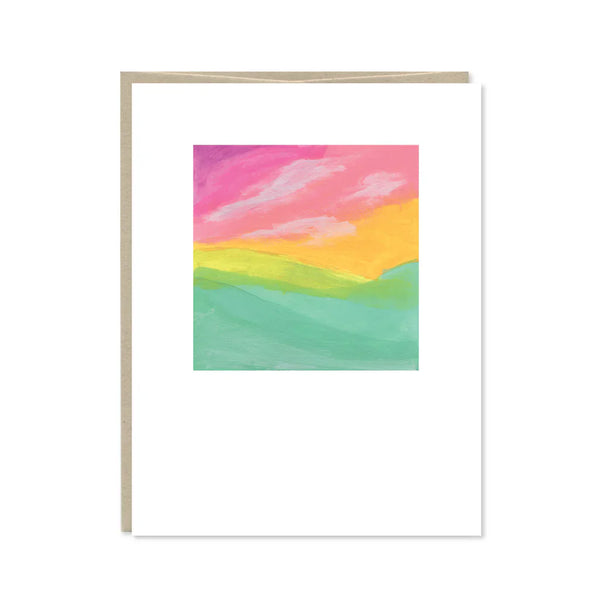 Sapori Painted Meadow Blank Greeting Card by Row House 14