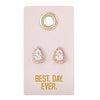 Leather TagEarrings- Best. Day. Ever.