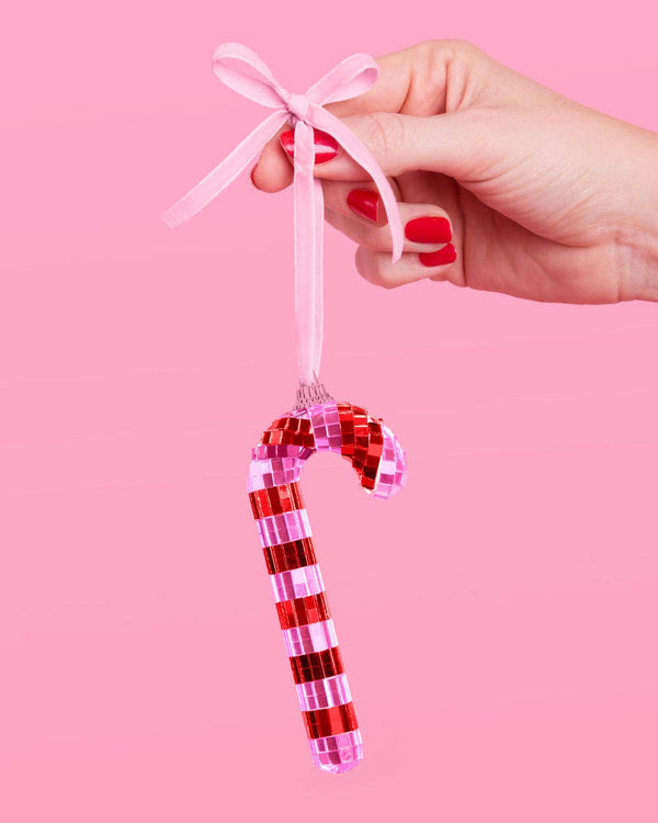 Disco Candy Cane Ornament