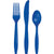 Cobalt Blue Assorted Plastic Cutlery, 24pk