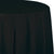 Black Velvet Round 82 inch Plastic Table Covers, 1/Pkg