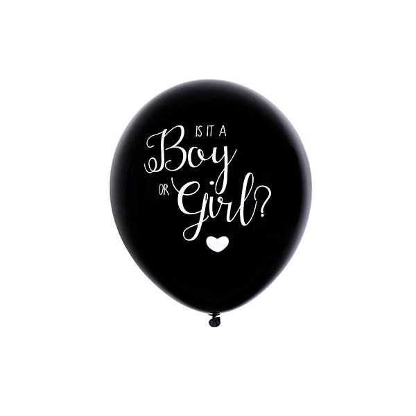 Black Gender Reveal 18" Latex Balloon - Blue1pk