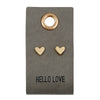 Leather TagEarrings - Heart