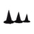 Light up Witch Hat Set of 3