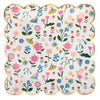 Floral Pattern Plate, 8pk