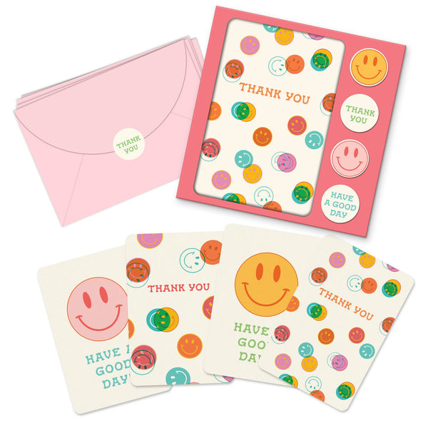 Sapori Be All Smiles Note Card Set with Stickers