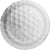 Golf Dessert Plates, 8pk