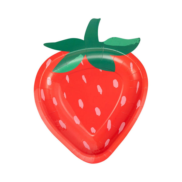 Strawberry Shaped Plate, 8pk