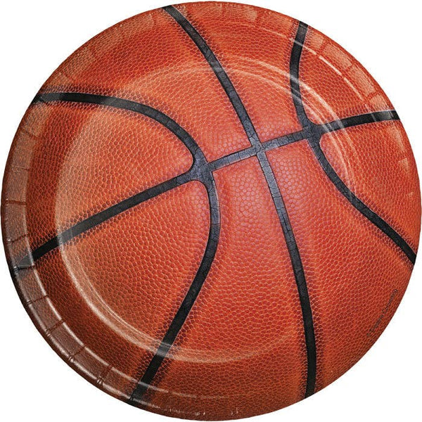 Basketball Dessert Plates, 8pk