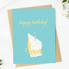 Happy Birthday Cake Slice Greeting Card