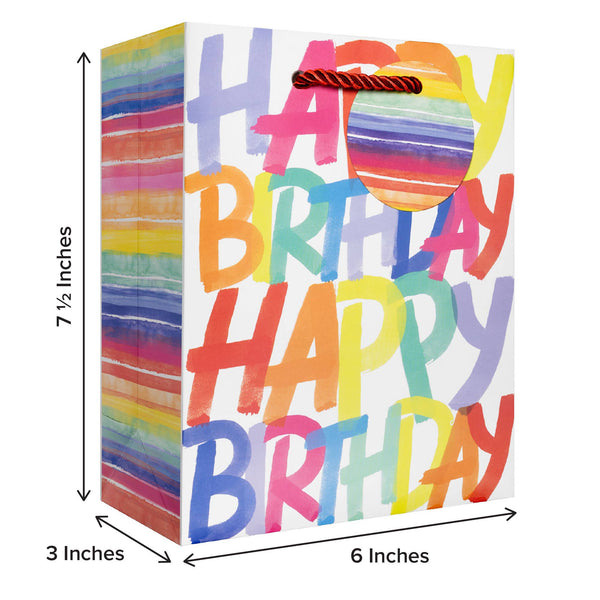 Rainbow Birthday Small Gift Bag