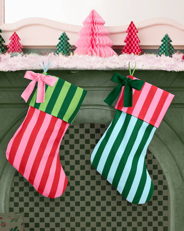 Striped Stocking Set, 2pc