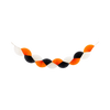 Orange Black and Cream Double Bunting Tissue Banner
