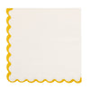 Foil Gold and Cream Cocktail Napkin