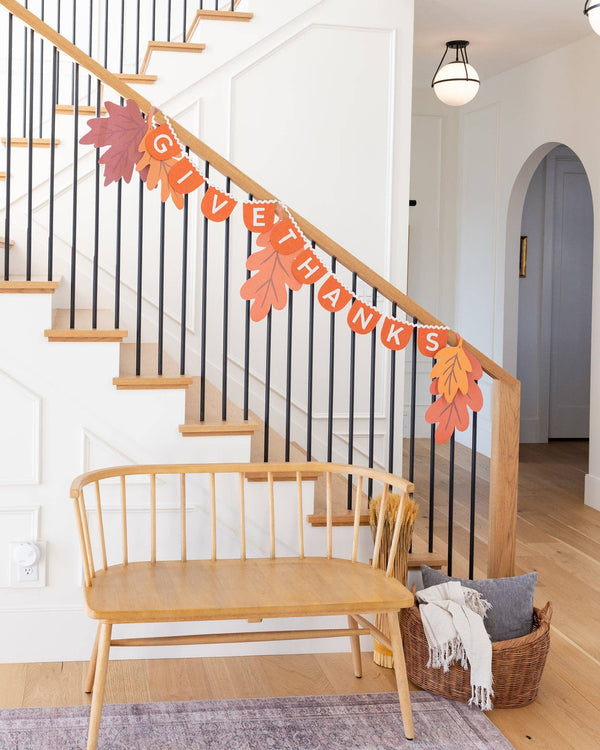 Oversized Hanging Autumn Leaves
