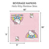 Hello Kitty Rainbow Skies Dessert Napkins, 16pk