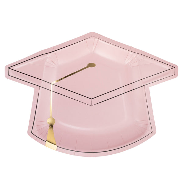 Pink Cap Shaped Plate, 8pk