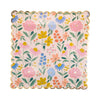 Floral Pattern Dinner Plates, 8pk