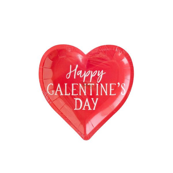 Heart Happy Galentines Dinner Plate, 8pk