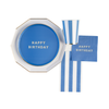 Palisades Blue Signature Happy Birthday Dessert Plates, 8pk