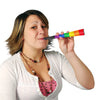 Rainbow Glitter 9" Horns, 4 per pack