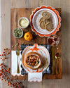 Falloween Pumpkin Round Dessert 8" Paper Plate, 8pk