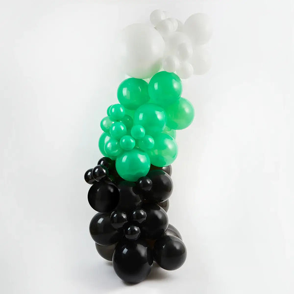 Green, Black & White Balloon Kit