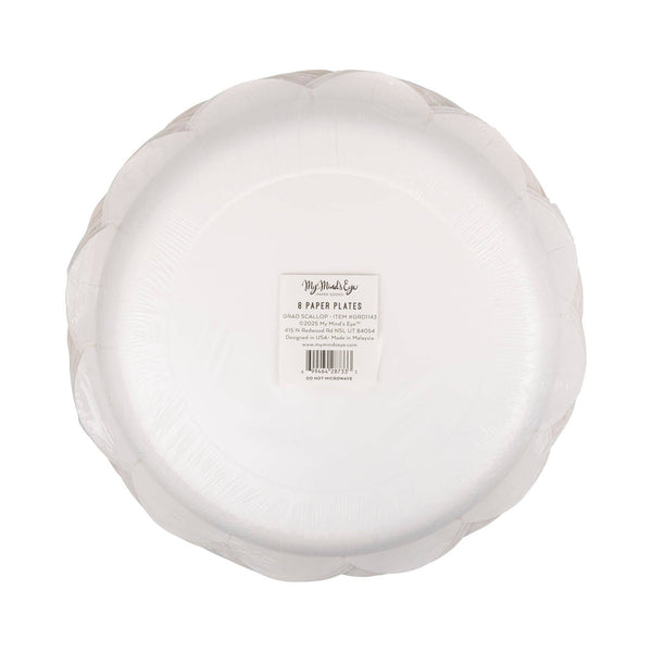 Grad Scalloped 10" Plate, 8pk