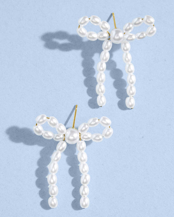 Bride Pearls of Gold Earrings - set of 3 earrings