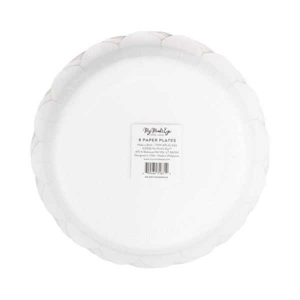 Make a Wish Cake 9" Plate, 8pk